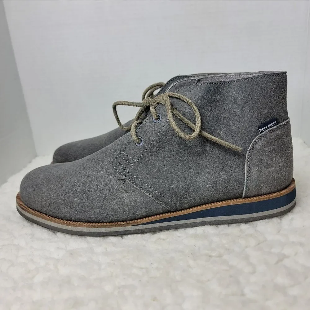 Hari Mari Mens Adobe Mens Chukka Boots Size 11 Gray Suede Motocyle Work Shoes